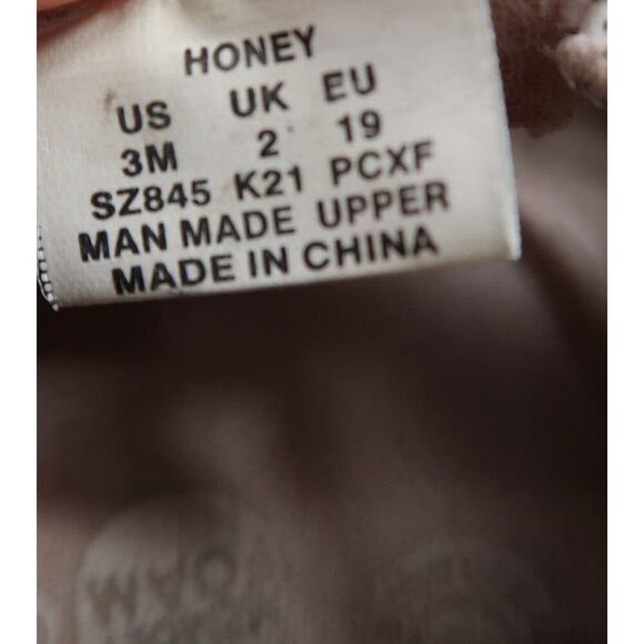 Stride Rite Shoes Infant 3 Surprize Flower Glitter Adjustable Strap Sandal Honey - Picture 13 of 14